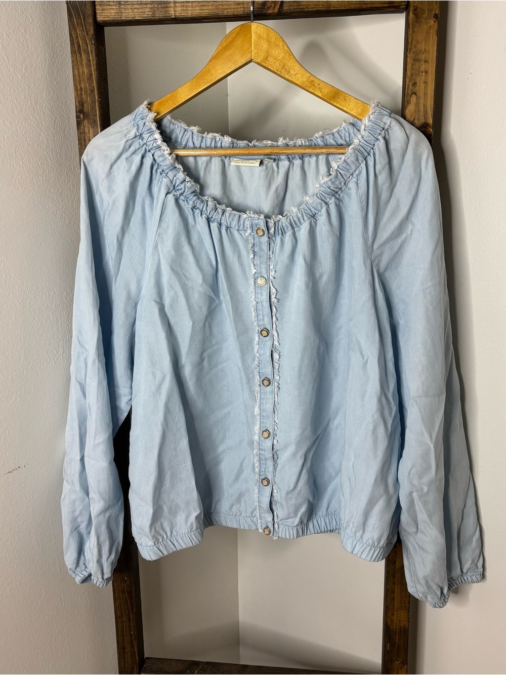 Spartina 449 Janelle Tencel Shorewood Blouse Size XL